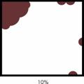 Localised corrosion extent diagram, 10%