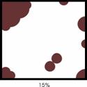 Localised corrosion extent diagram, 15%