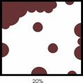 Localised corrosion extent diagram, 20%