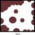Localised corrosion extent diagram, 30%